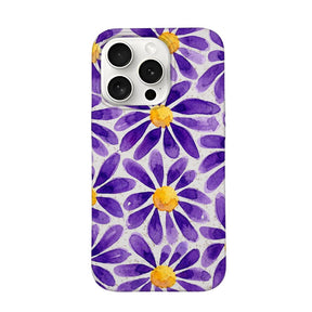 Biologisch abbaubare Handyhülle iPhone 15 pro max Purplebloom — kompostierbar — Vorderseite