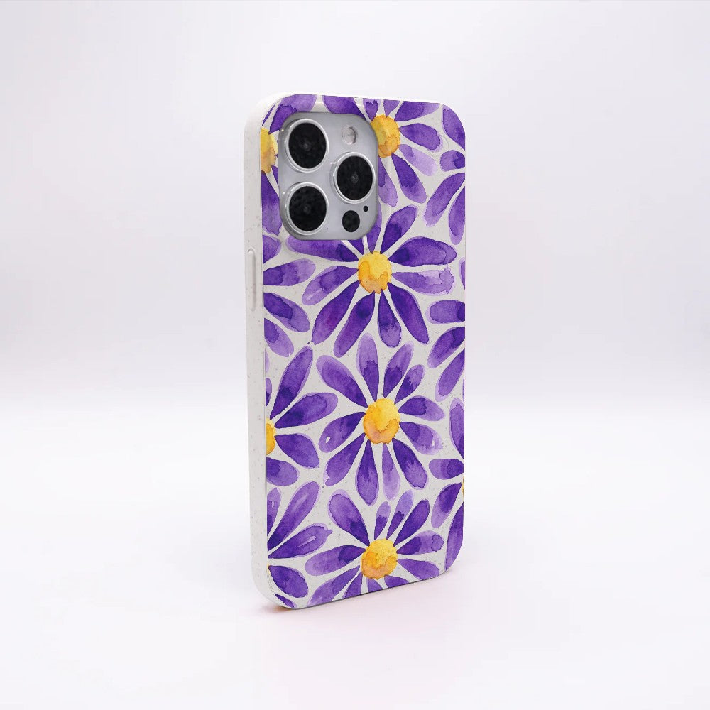 Samsung A56 Hülle - Blumen lila - "purplebloom" - nachhaltig