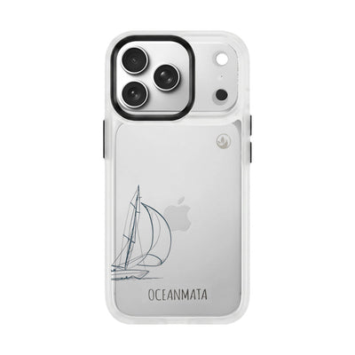 iPhone 18 Pro / 17 Pro Hülle - Lineart Wal - "Raumschot" - nachhaltig