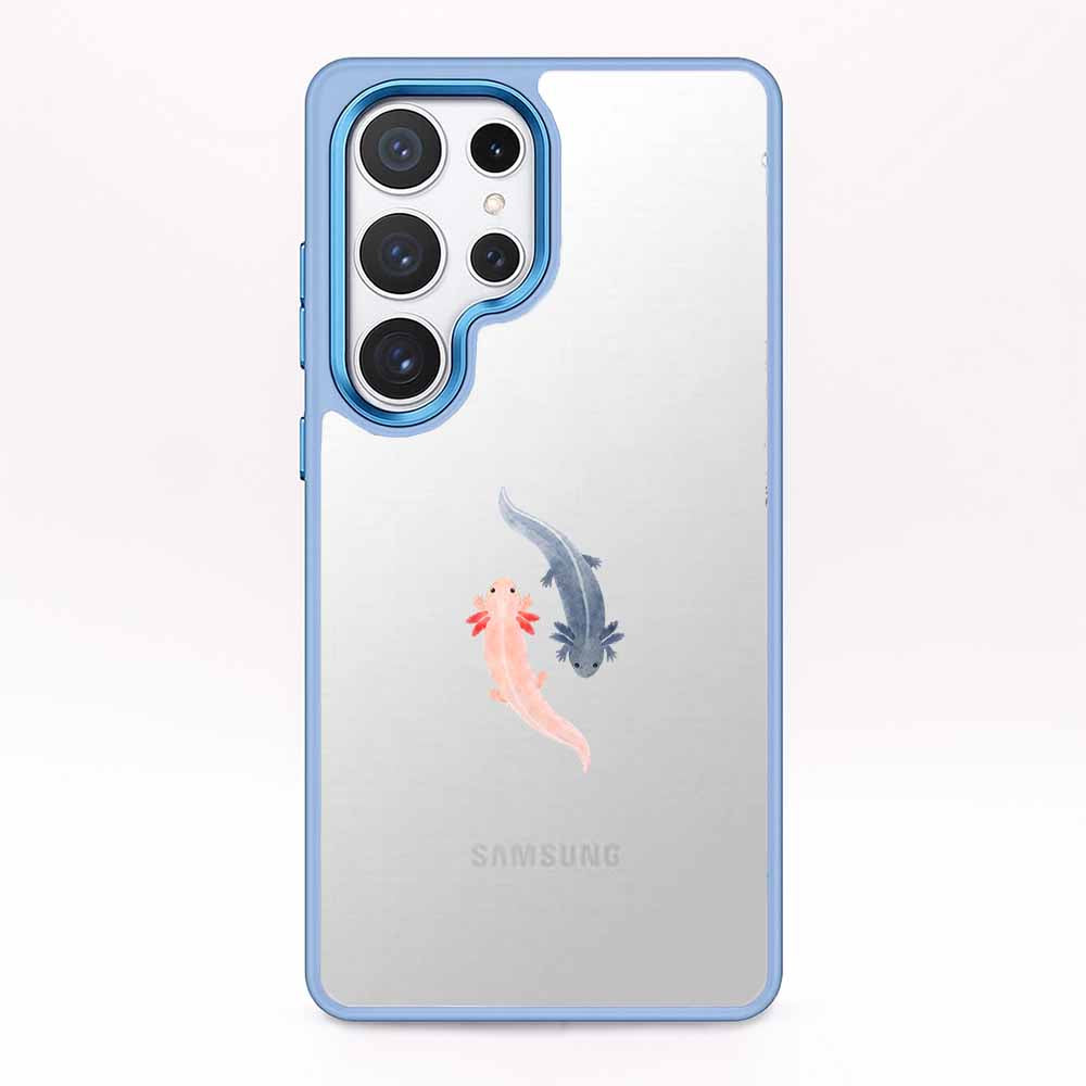 Samsung S24 Ultra Hülle - Axlotl blau - "Axl" - nachhaltig