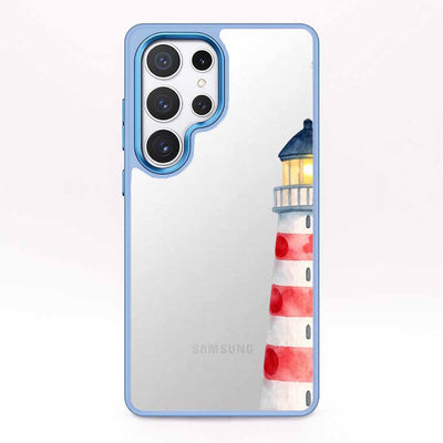 Samsung S24 Case - Lighthouse blue - "Lighthouse" - sustainable