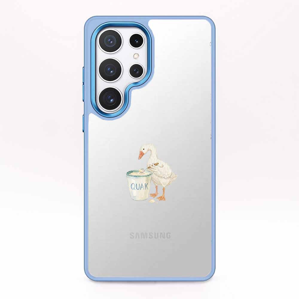 Samsung S24+ Hülle - Quark Ente blau - "TheQuak" - nachhaltig