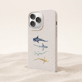 Biologisch abbaubare Handyhülle iPhone 14 pro Sharkproject — kompostierbar — Freisteller