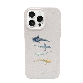 Biologisch abbaubare Handyhülle iPhone 14 pro max Sharkproject — kompostierbar — Vorderseite