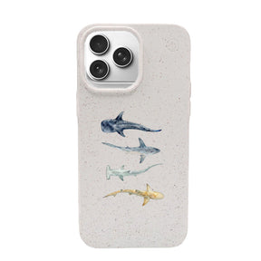 Biologisch abbaubare Handyhülle iPhone 17 pro Sharkproject — kompostierbar — Vorderseite