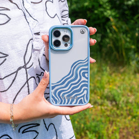 iPhone 15 Hülle - Welle abstrakt - "Summerwave" - nachhaltig