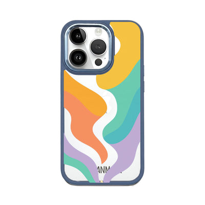 iPhone 14 pro max Hülle - bunte Wellen - "Tide Flow" - nachhaltig
