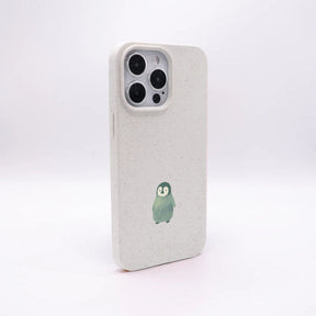 iPhone 13 pro max Hülle - Pinguin weiß - "HappyPinguin" - nachhaltig