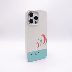 iPhone 13 pro max Hülle - Kite weiß - "Kitesurf" - nachhaltig