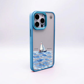 Nachhaltige Handyhülle iPhone 16 Towardsthehorizon aus Ocean Plastic — Rückseite