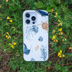 Biologisch abbaubare Handyhülle iPhone 14 pro max Turtleandfriends — kompostierbar — Bonus