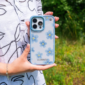 iPhone 16 pro Hülle - vergissmeinnicht - "forget-me-not" - nachhaltig