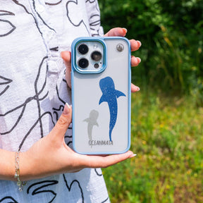 iPhone 6/6S/7/8/SE(2020)/SE(2022) Hülle - Walhai blau - "Walhai" - nachhaltig
