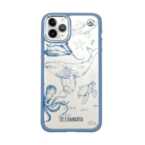 iPhone 11 pro max case - whale blue - "WhaleLife" - sustainable
