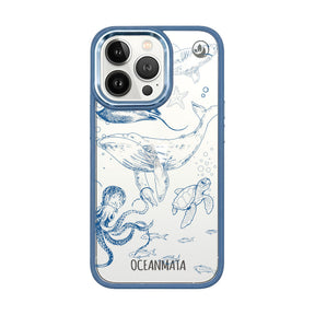 iPhone 13 pro max case - whale blue - "WhaleLife" sustainable